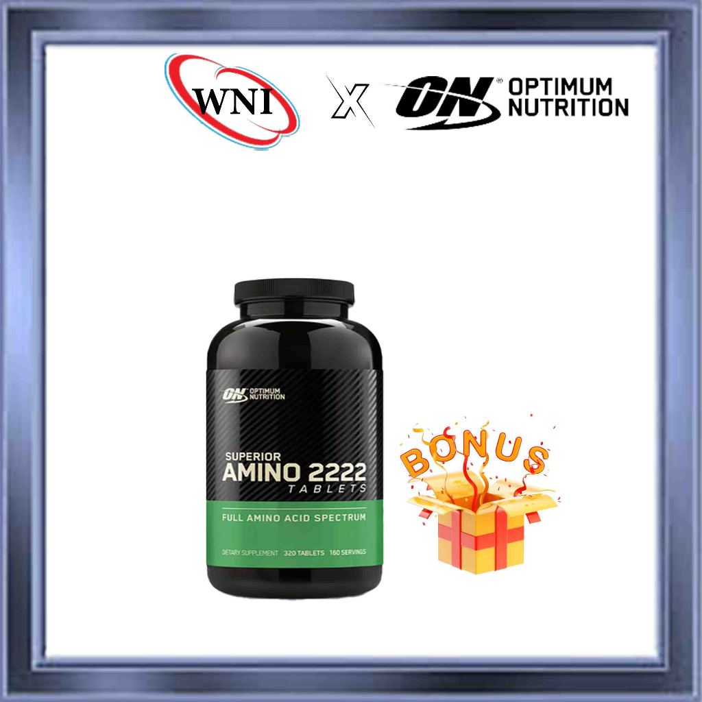 Optimum Nutrition Superior Amino 2222 - Suplemen Amino2222 / Gym / Asam Amino / Kapsul - WenNutrindo