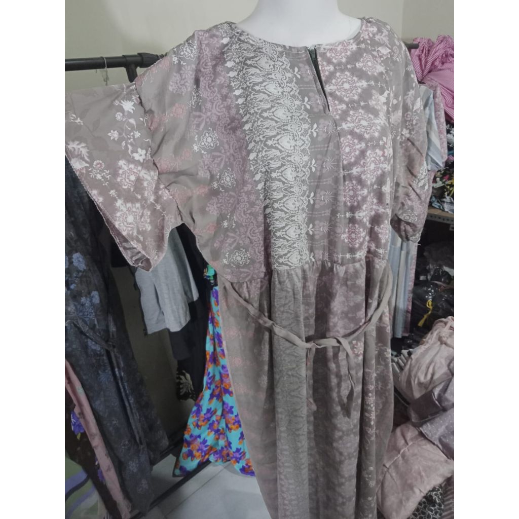 Daster Bahan satin silk sama katun