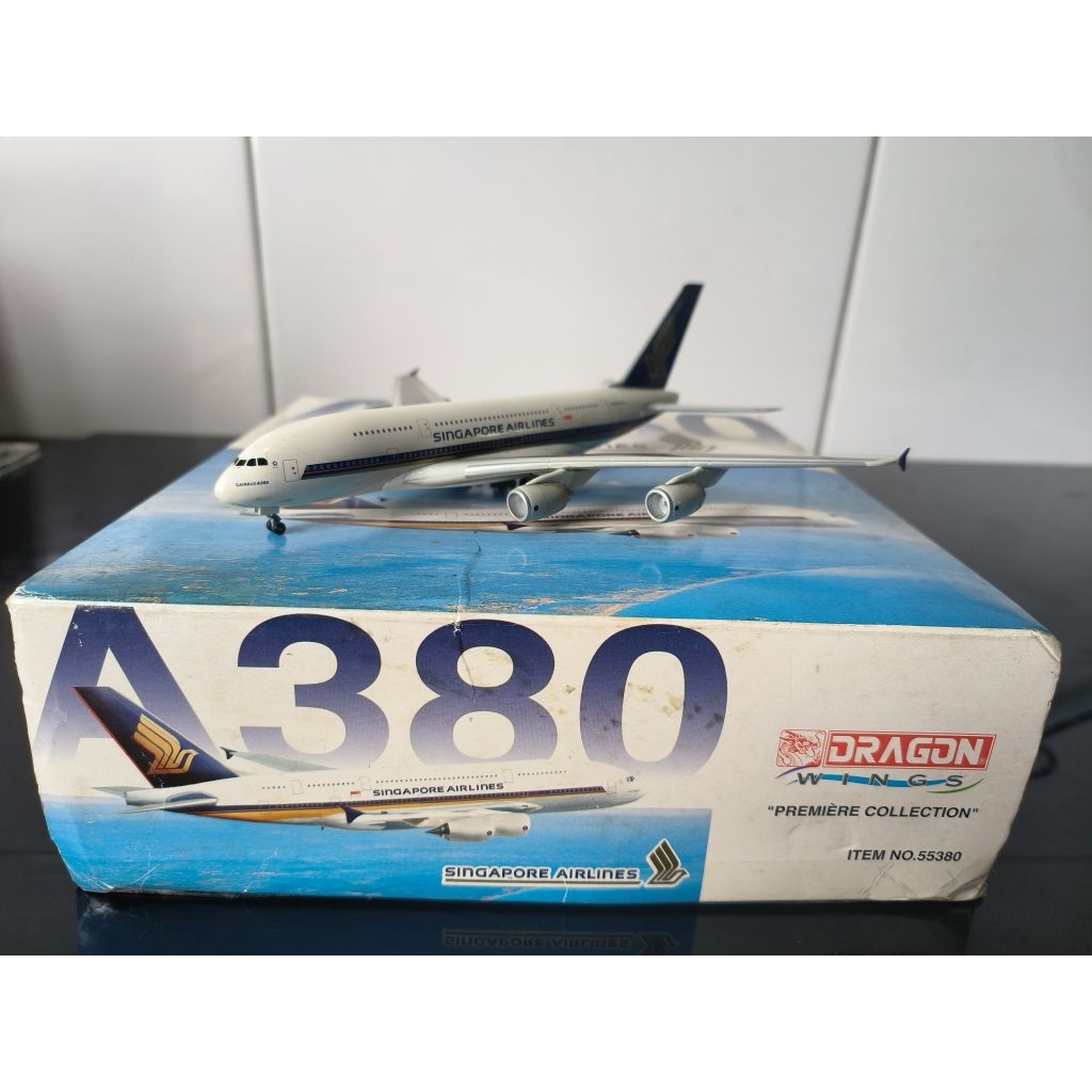 Diecast Singapore Airlines Airbus A380-800 Dragon Wings 1:400