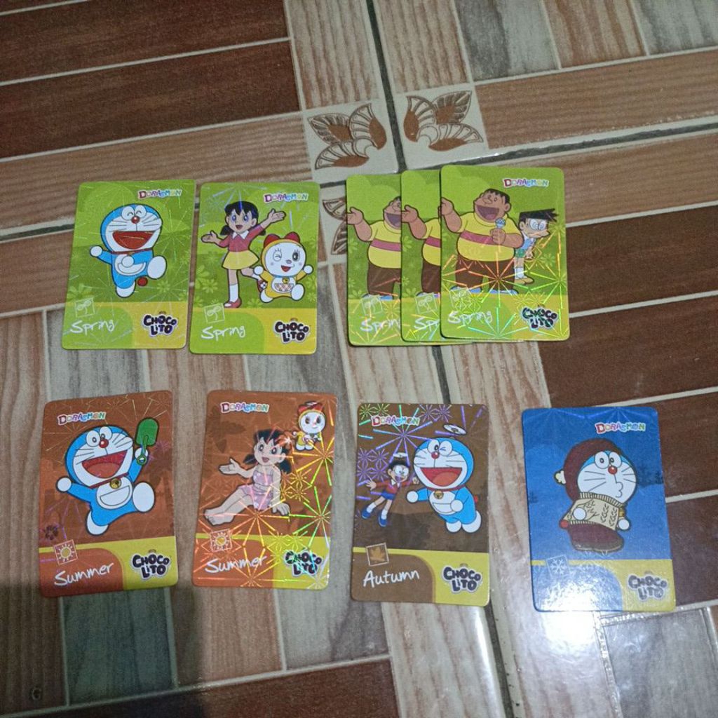 kartu Doraemon choco lito 1pcs