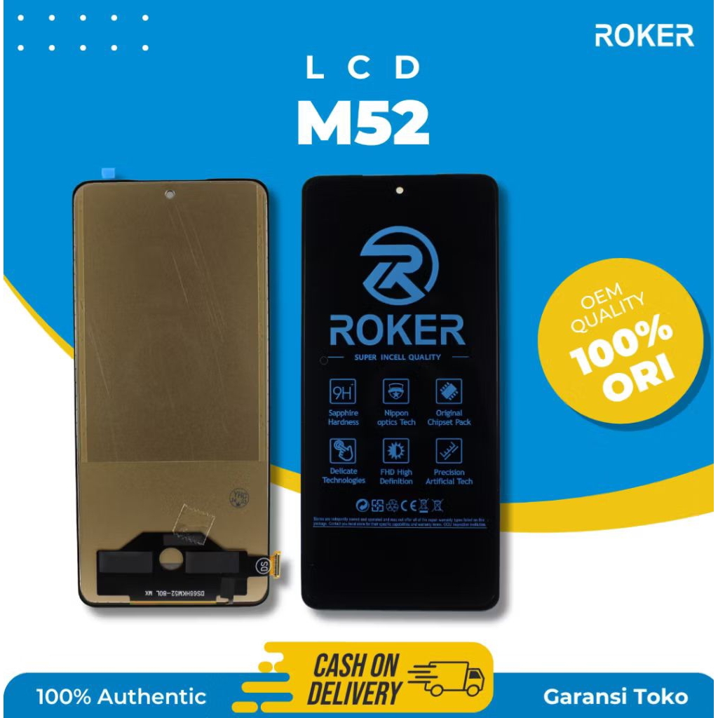 LCD SAMA M52 / M52 5G / M526/ M53 5G / M536 / M54 5G FULLSET ORIGINAL BY ROKER