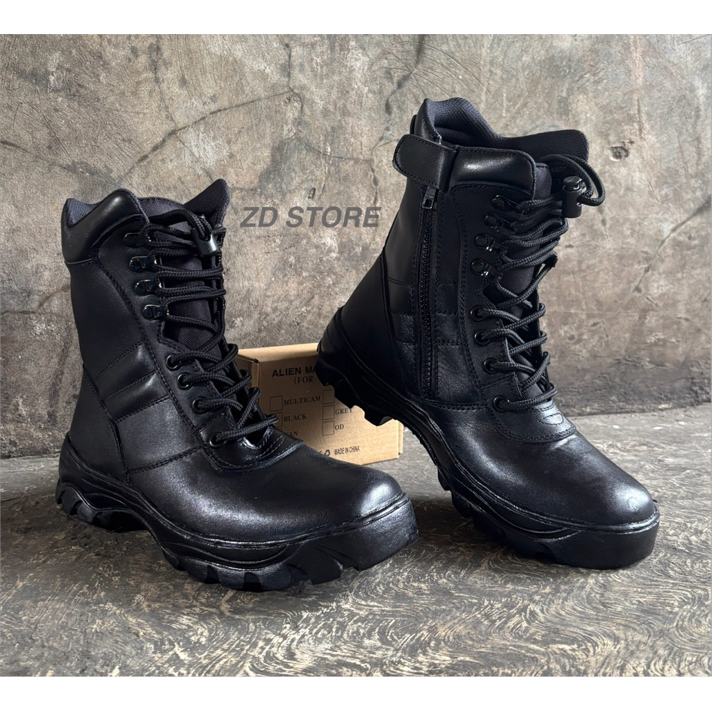 SEPATU PDL FULL KULIT TACTICAL TNI/SEPATU PDL TACTICAL POLRI/SEPATU PDL SATPAM