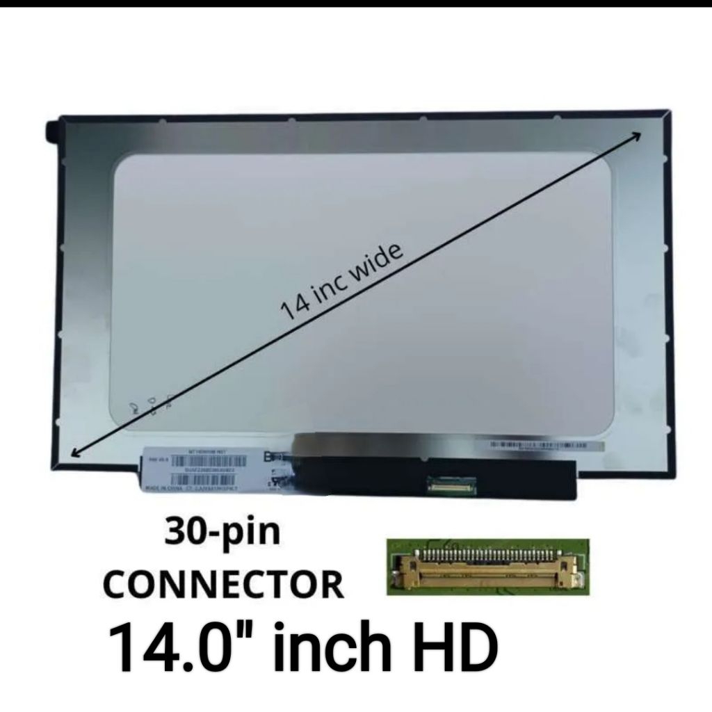 Layar LCD LED Laptop HP 14s-dk1506au 14.0 small HD