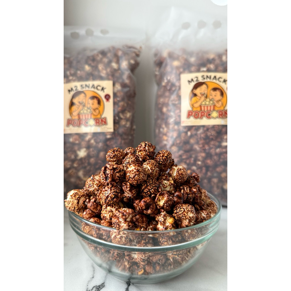 POPCORN COKLAT JUMBO [BLACK] 500 Gram Camilan Manis Crispy Popcorn Jagung Mushroom POPCORN XXI