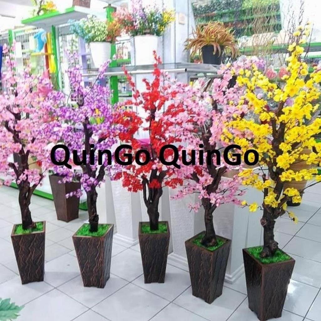Pohon Bunga Bonsai Imlek Mehuwa Sakura Artificial Dekorasi Pohon Meihwa Imlek Besar Hiasan Xincia Me
