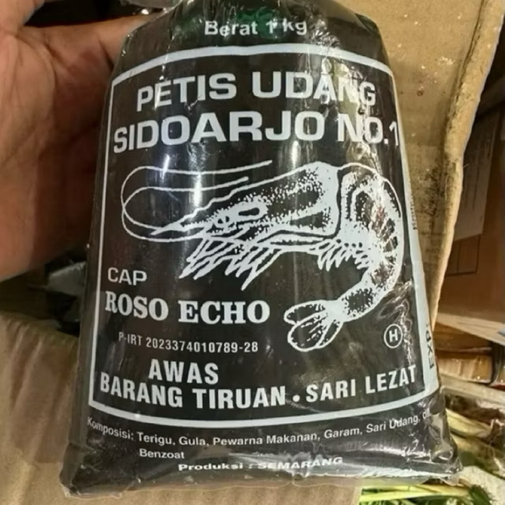 Petis Udang Sidoarjo 1 Kg. Petis Udang Roso Echo.