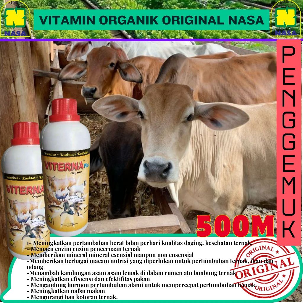 ( COD ) VITERNA NASA PLUS VITERNA PLUS NASA VITAMIN & NUTRISI ORGANIK TERNAK