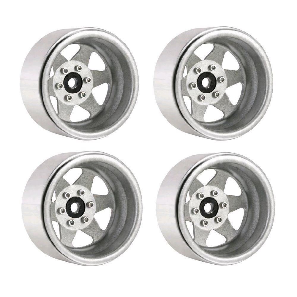 4pcs Velg beadlock 1.9 Rc Axial scx10 Traxxas Trx4 RGT MN999 1/10 velg celong Deep dish wagon Velg 1