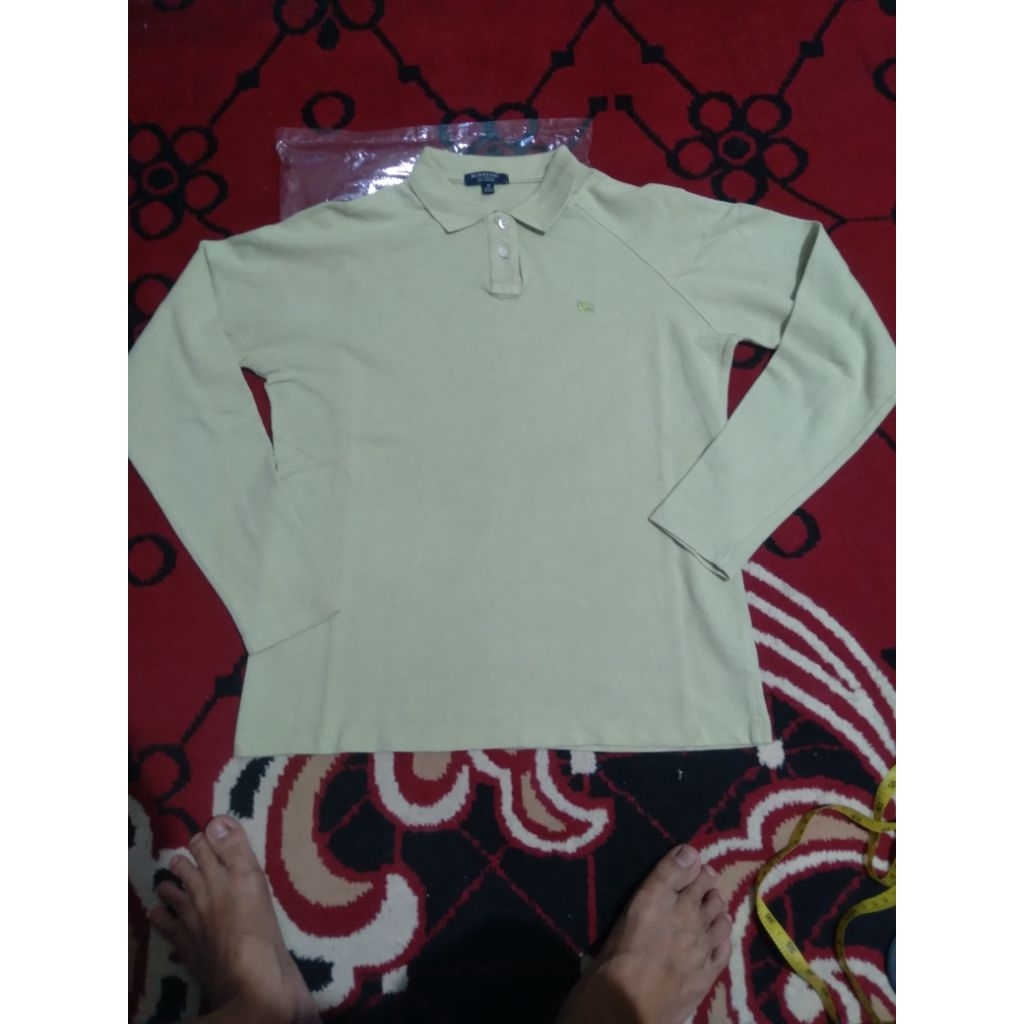 KAOS POLO LENGAN PANJANG second branded