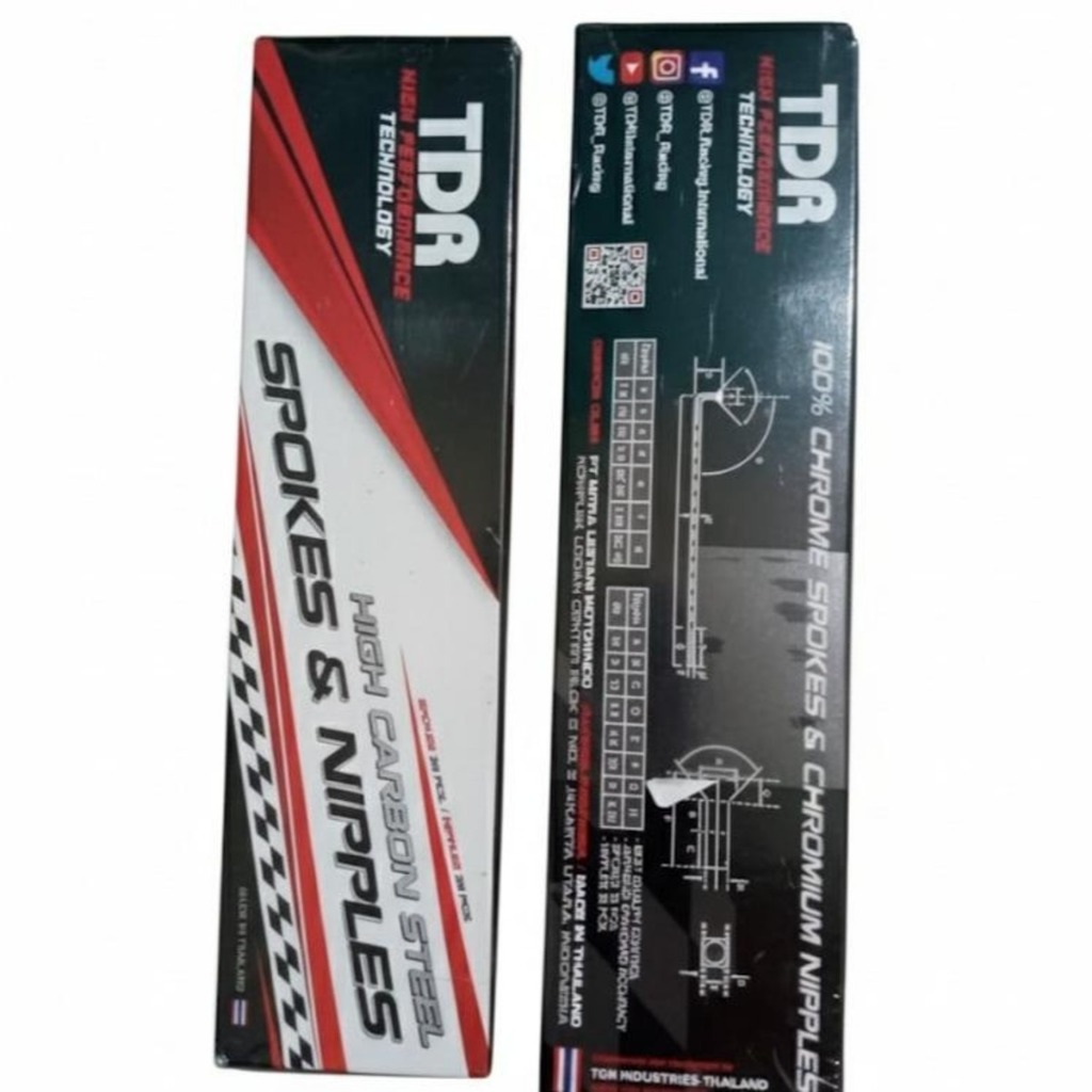 TDR Jari Jari Chrome Ring 14 17 Original Ruji Motor Kuat Awet