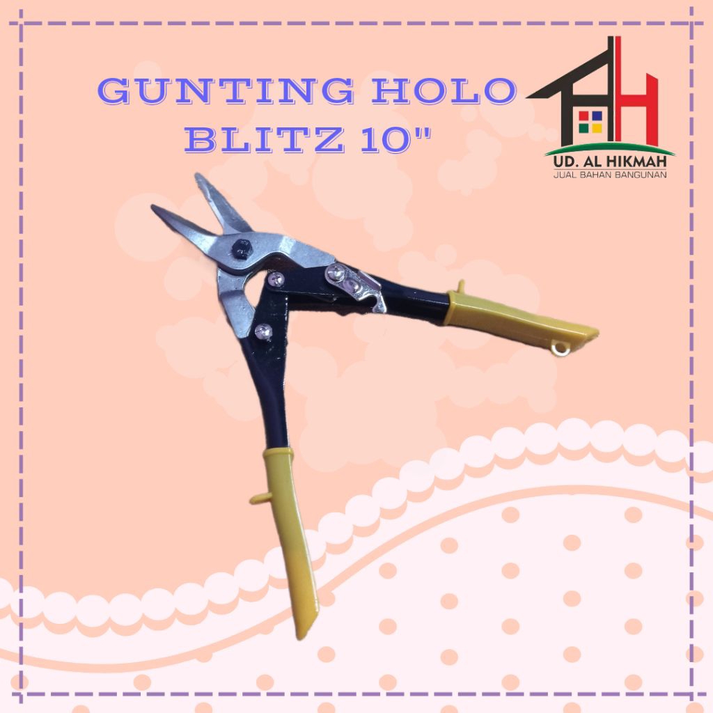 GUNTING SENG AIRCRAFT BLITZ 10" GUNTING HOLO BAJA RINGAN SERBAGUNA