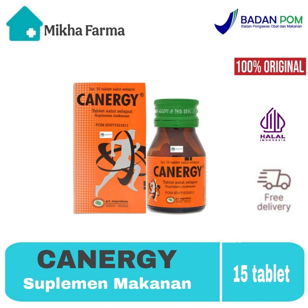CANERGY 15 TABLET / L-Carnitine / Suplemen Makanan