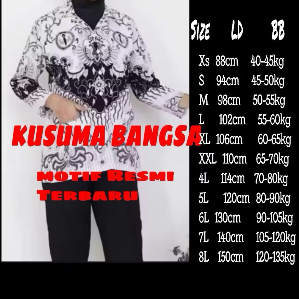 SRAGAM PGRI MOTIF KUSUMA BANGSA