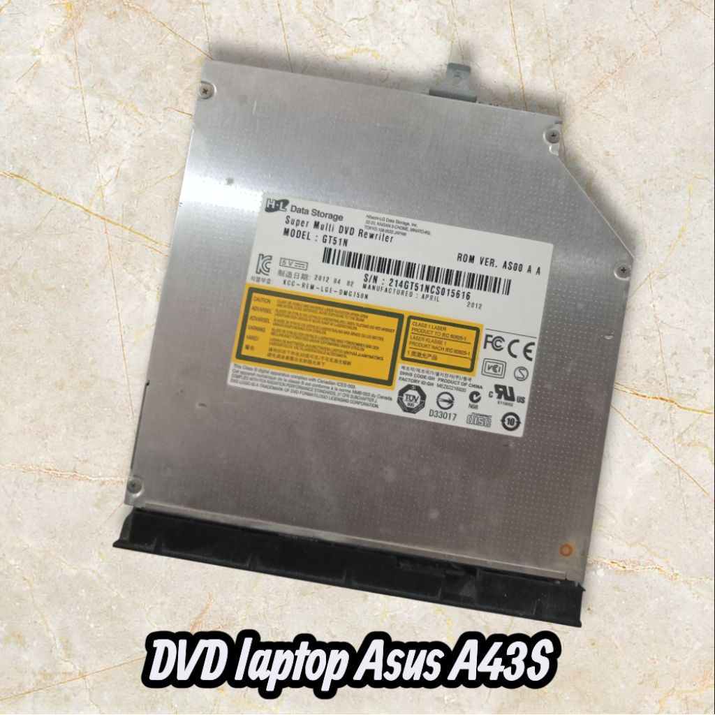 DVD laptop Asus A43S