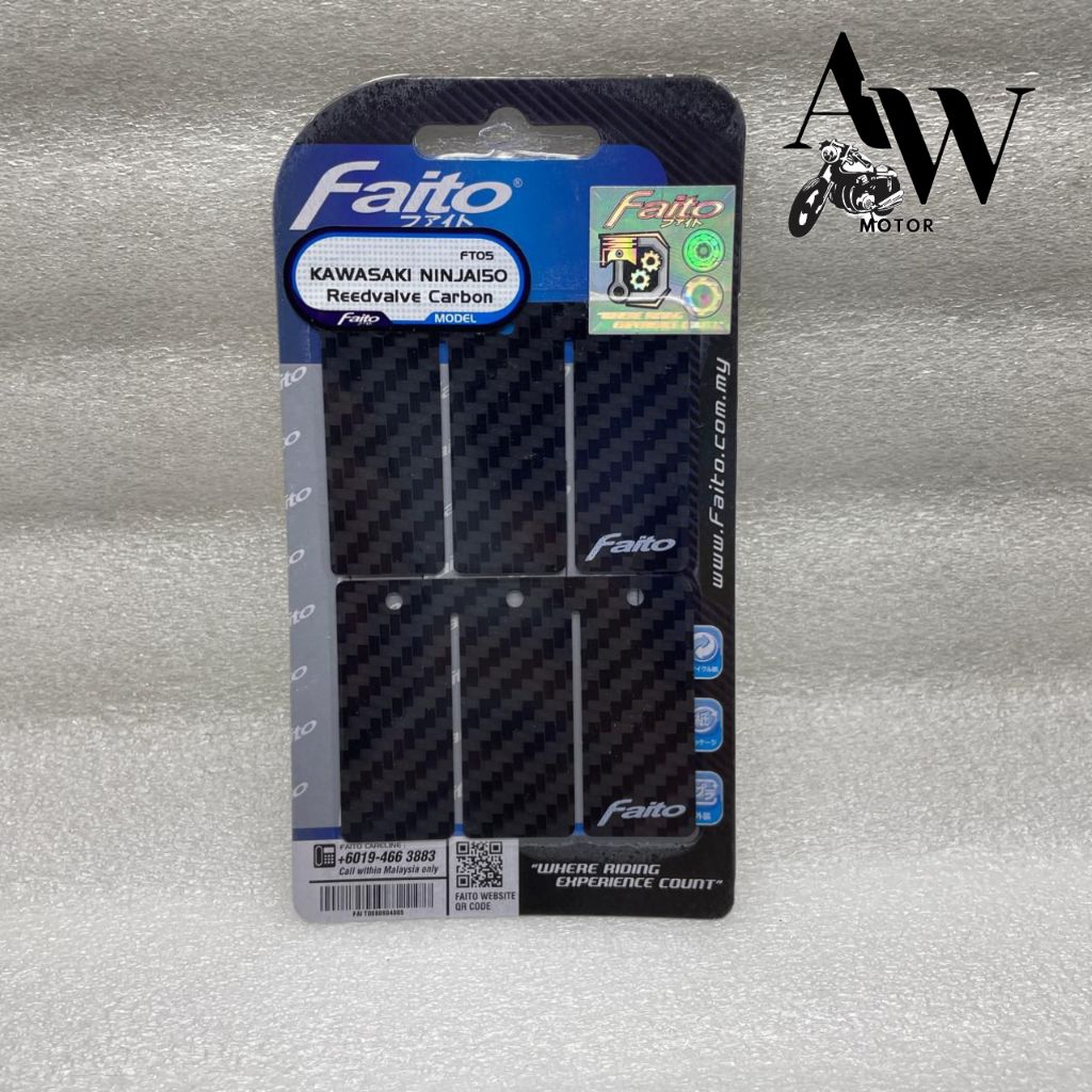 Lidah Membran Valve Faito Kawasaki Ninja 150 R & RR Karbon Carbon ORIGINAL