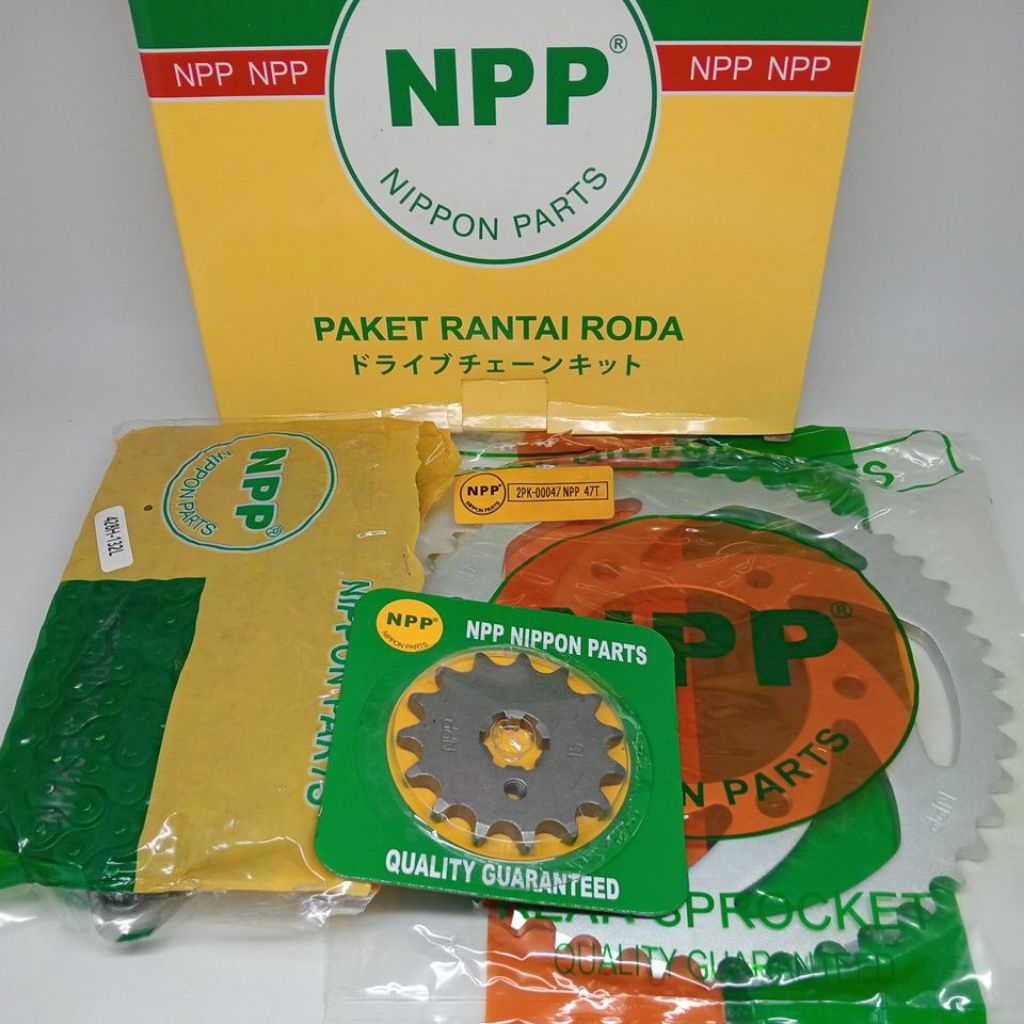 GEARSET XABRE TYPE H (15T-47T 428-128) ORIGINAL NPP