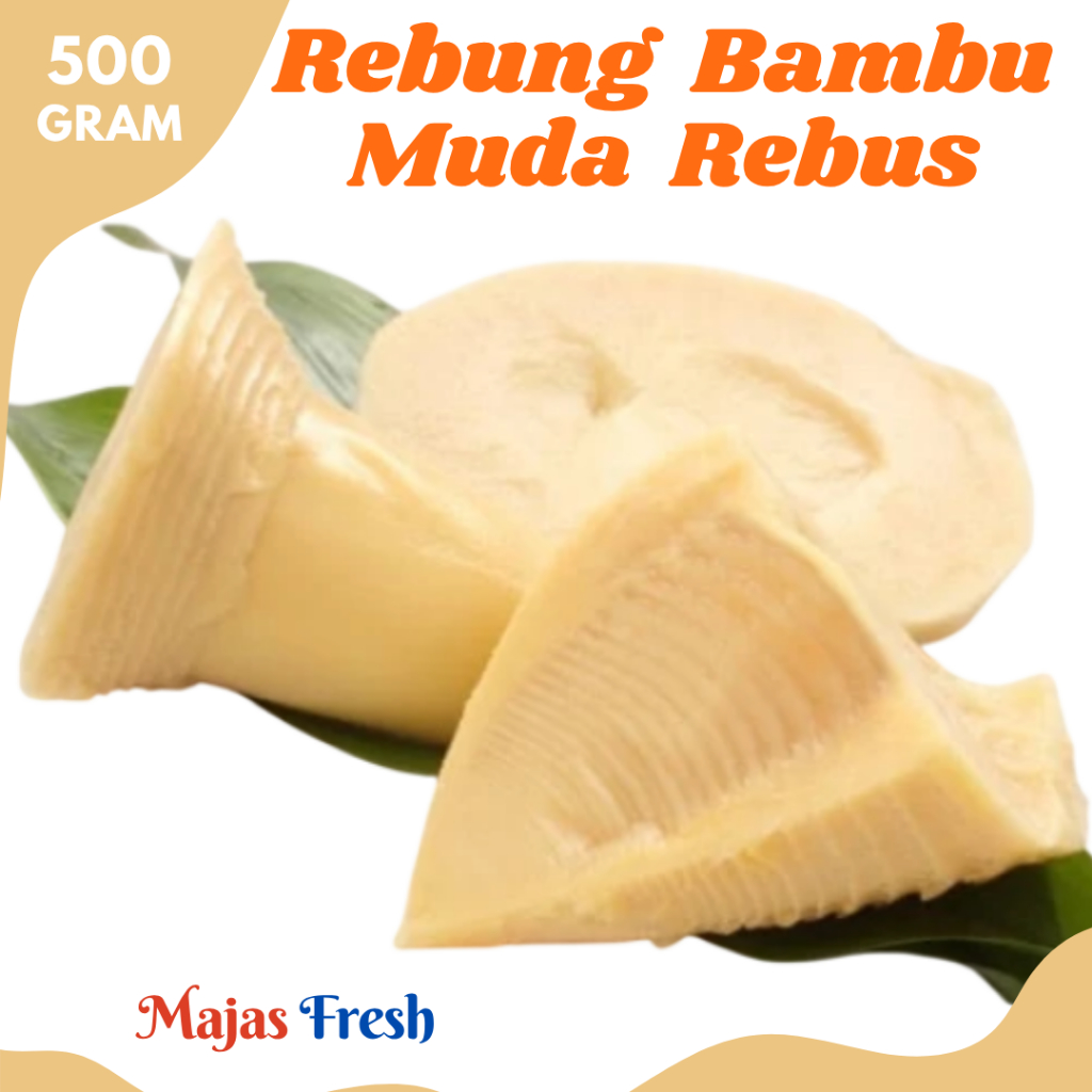 REBUNG BAMBU MUDA Rebus Segar - Sayur Tubis Tunas Bambu Utuh Fresh | 500gr [ Harga Per 0,5 Kg ]