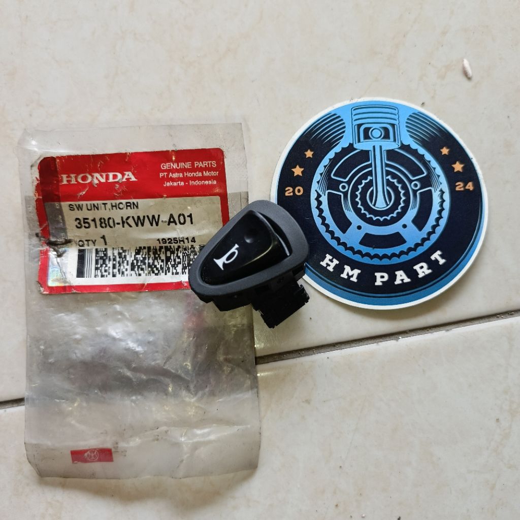 35180-KWW-A01 Tombol Klakson Revo 110 Revo AT Matic Spacy Vario 110 Techno Scoopy Karbu