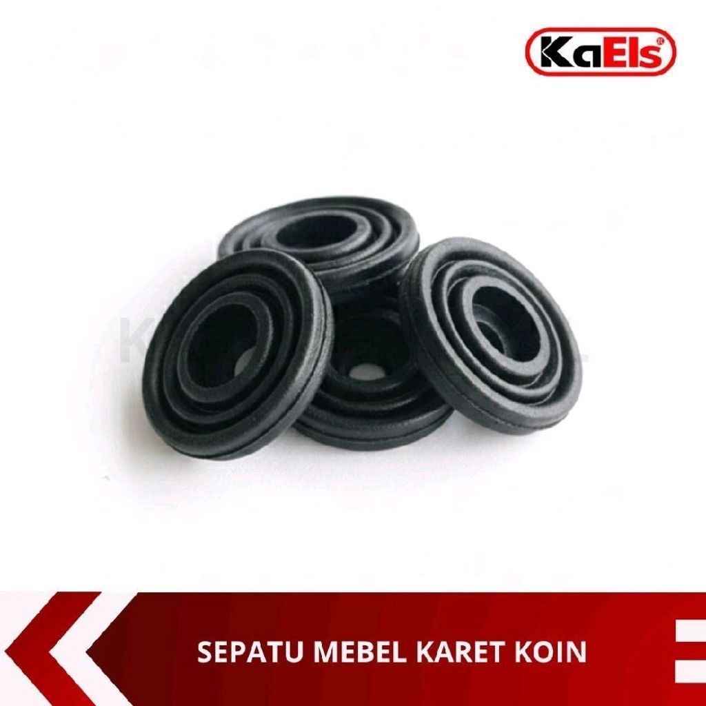 ( Isi 50pcs) Kaki Kursi/Meja/Sepatu Mebel Plastik Koin 21mm & 26mm