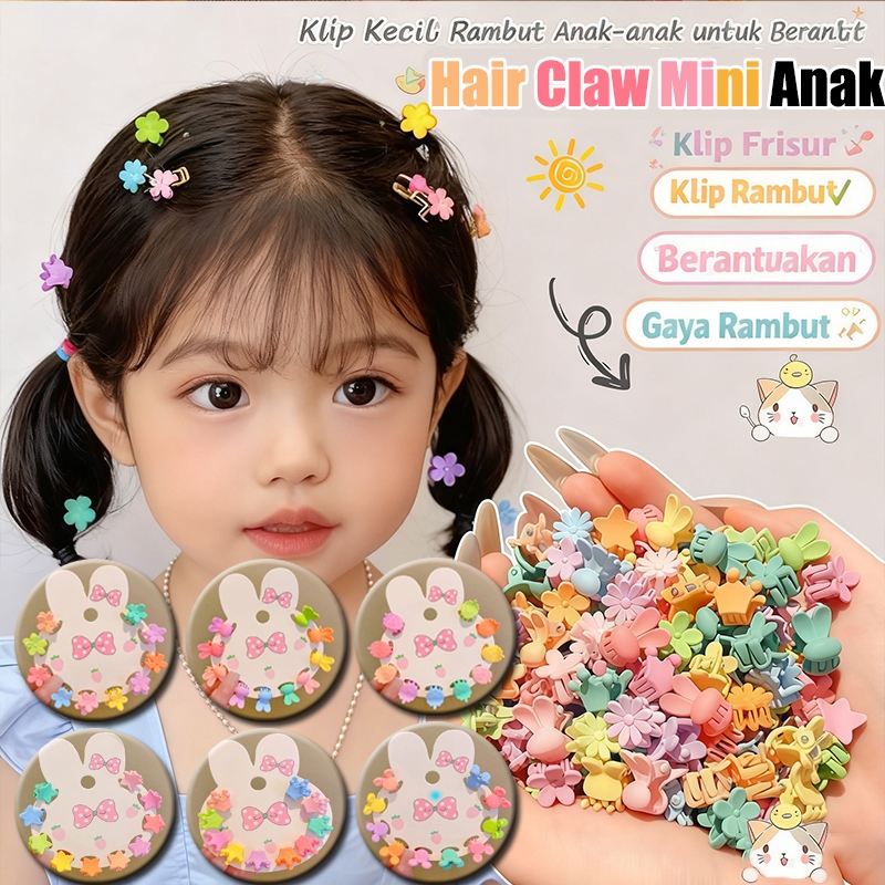 Hair Clip Mini Anak: Atur Poni & Rambut Pendek, Baby Clip Princess untuk Rambut Kepang dan Sehari-ha