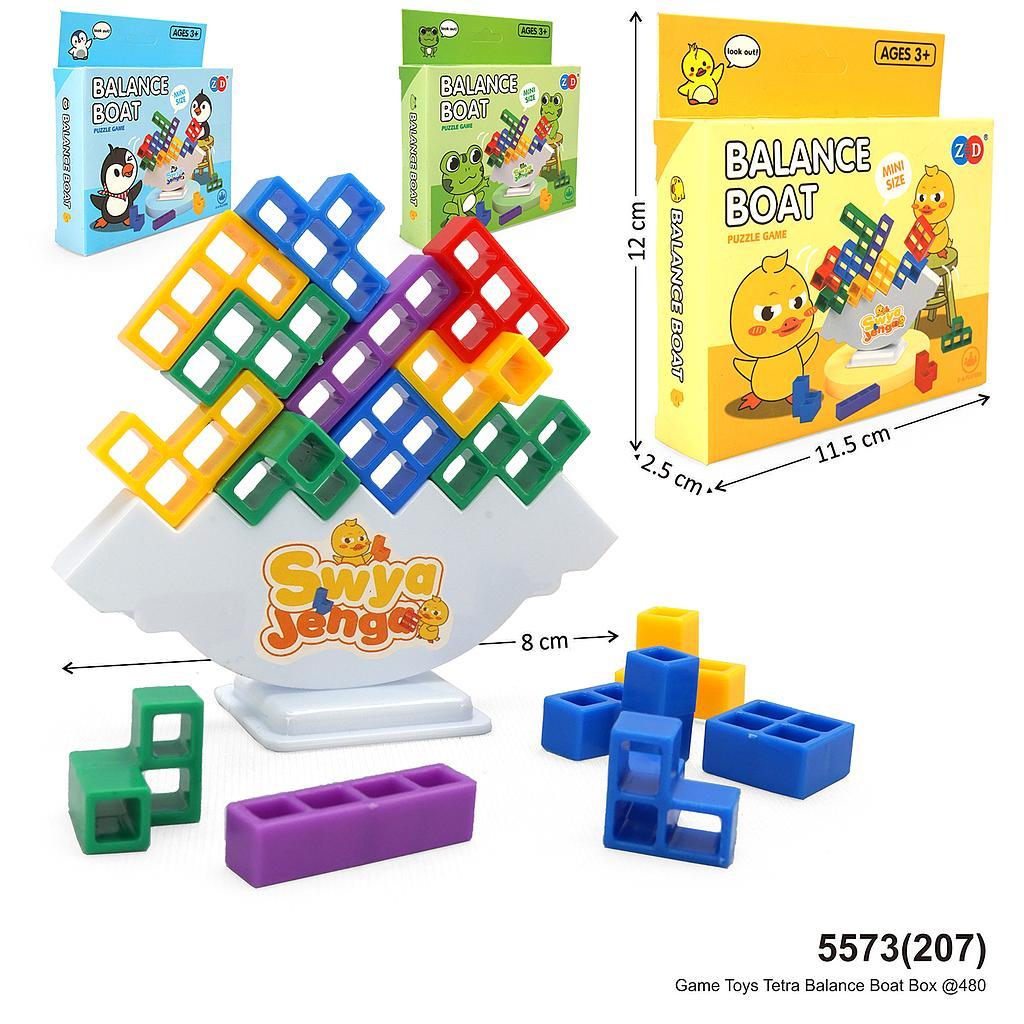 Mainan Anak Game Toys Tetra Tower Balance Boat Edukasi Keseimbangan Susun Tower Duel Game Board Game