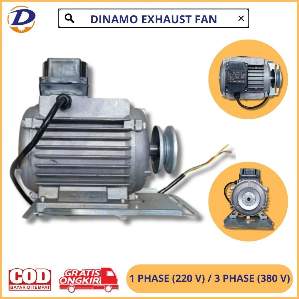 DINAMO EXHAUST FAN 220 V / DINAMO EXHAUST FAN 1 PHASE / DINAMO EXHAUST FAN 380 V / DINAMO EXHAUST FA
