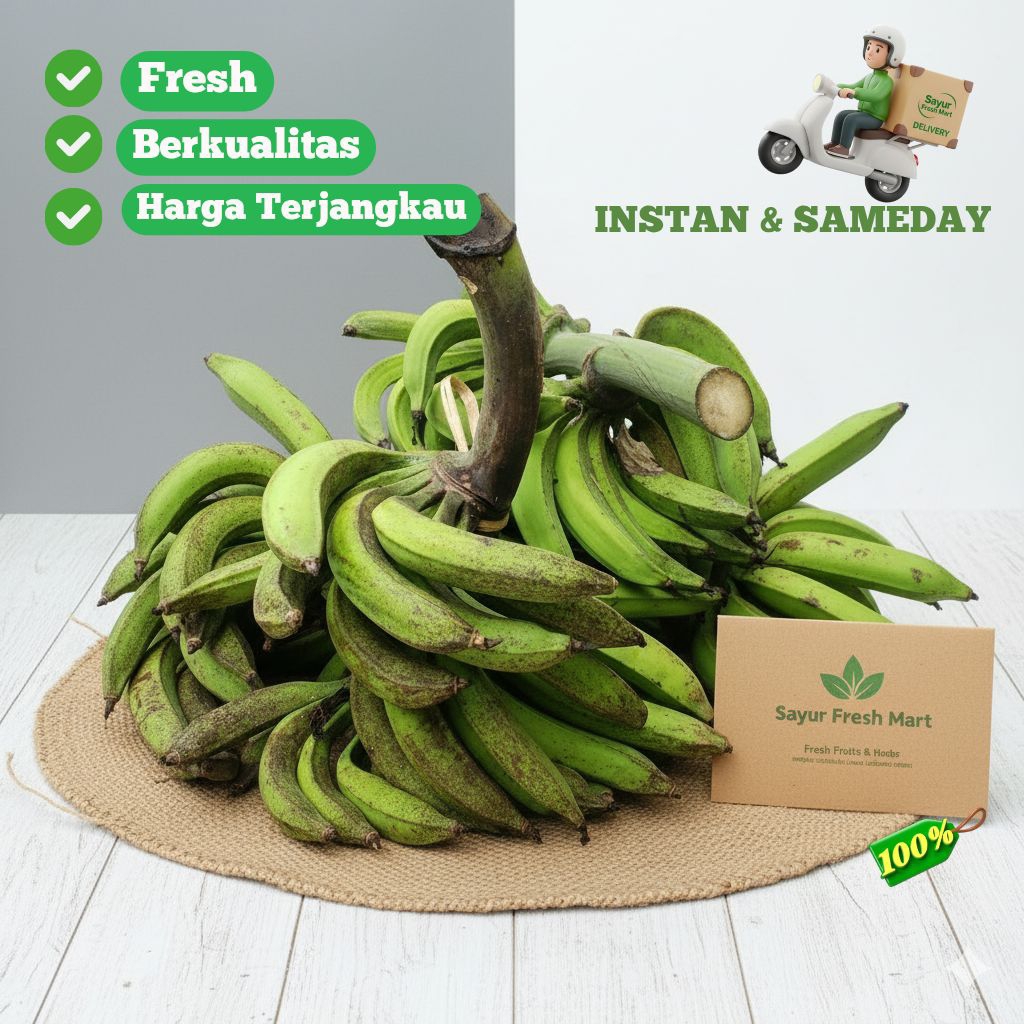 Pisang Tanduk Madu Asli Superan Per pcs kirim Instan & Sameday