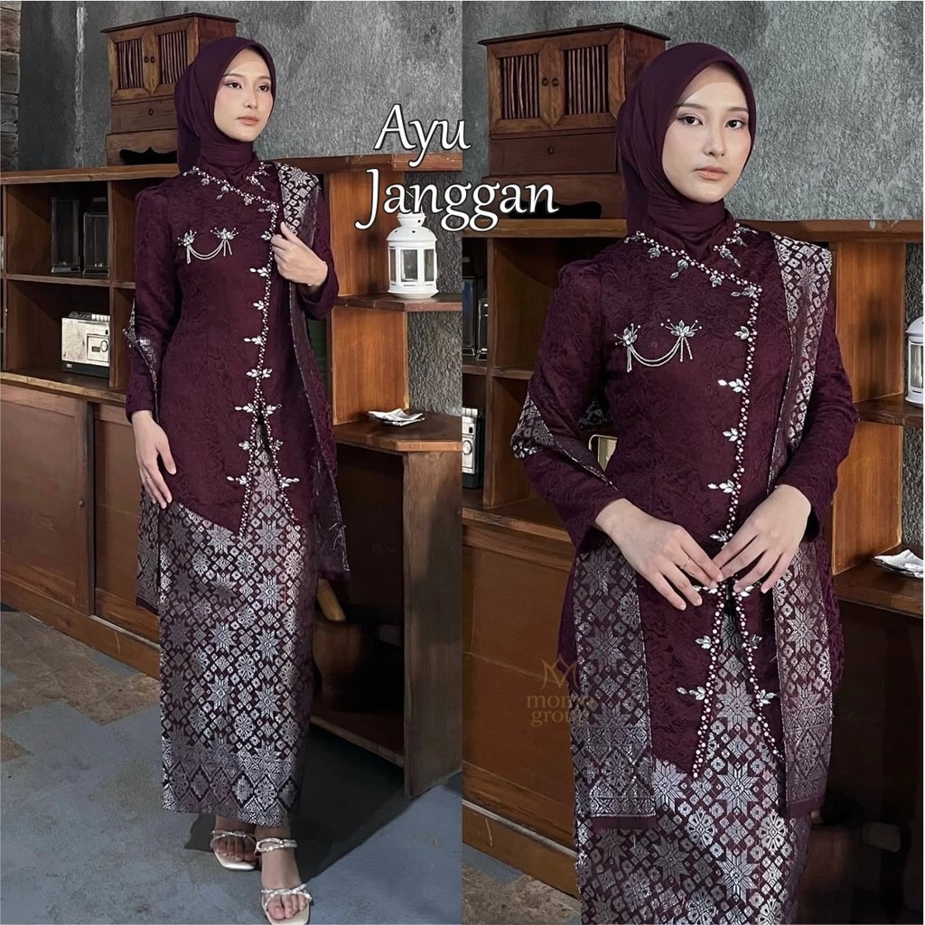 Kebaya Jawa Ayu Janggan Free Bros Selendang Mewah