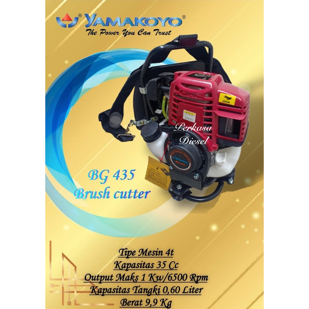 Brush Cutter / Potong Rumput Yamakoyo BG435 (4tak)