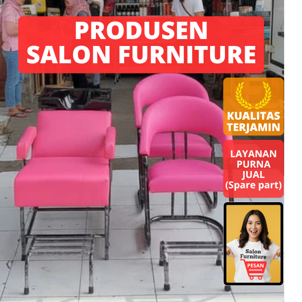 Paket usaha alat salon kecantikan - kursi keramas / kursi salon / pijakan