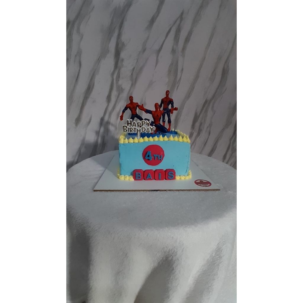 kue ulang tahun karakter spiderman/kue ulang tahun karakter/size D16 cm