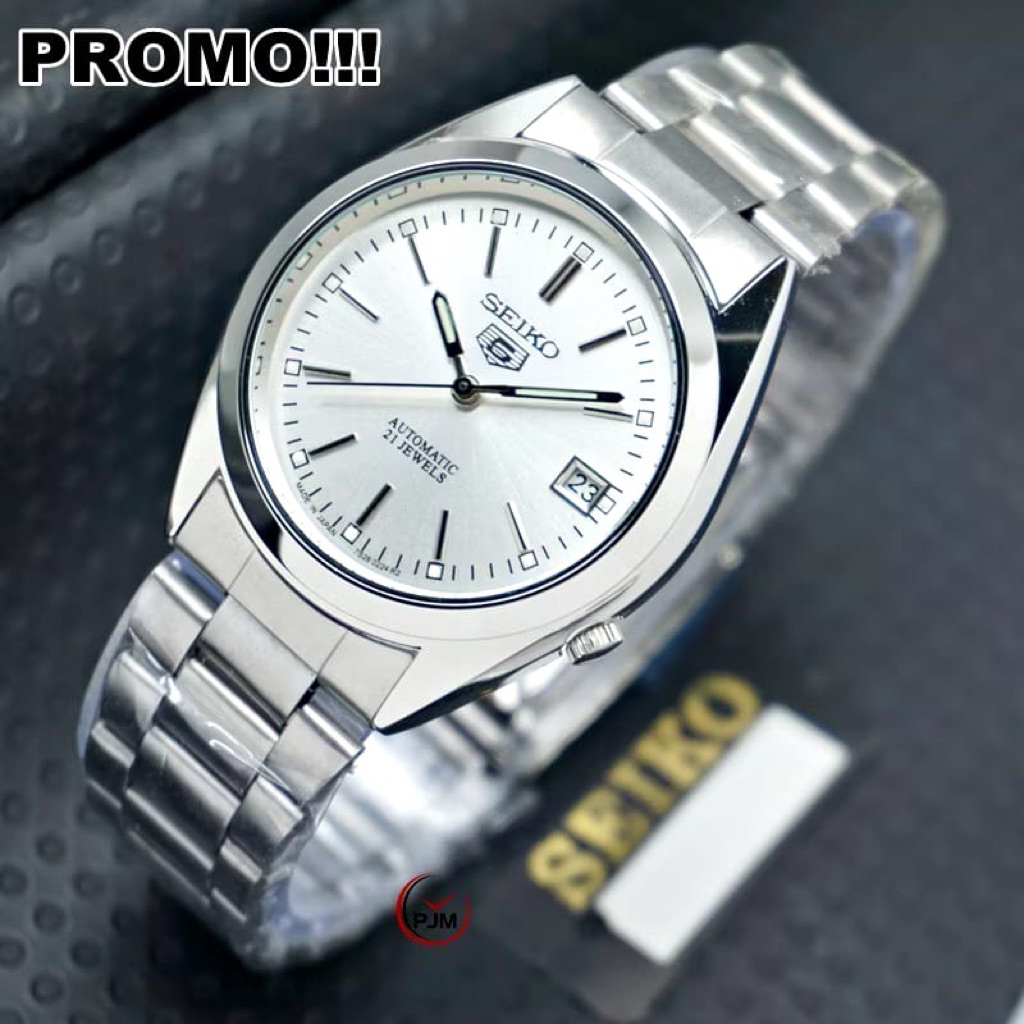 Jam Tangan Pria Premium Seiko 5 Automatic Rantai Stainless Steel