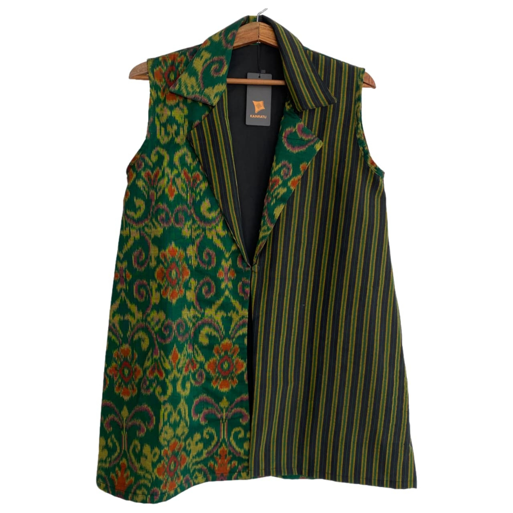 Marchia vest outer tenun- vest outer tenun- Kainratu