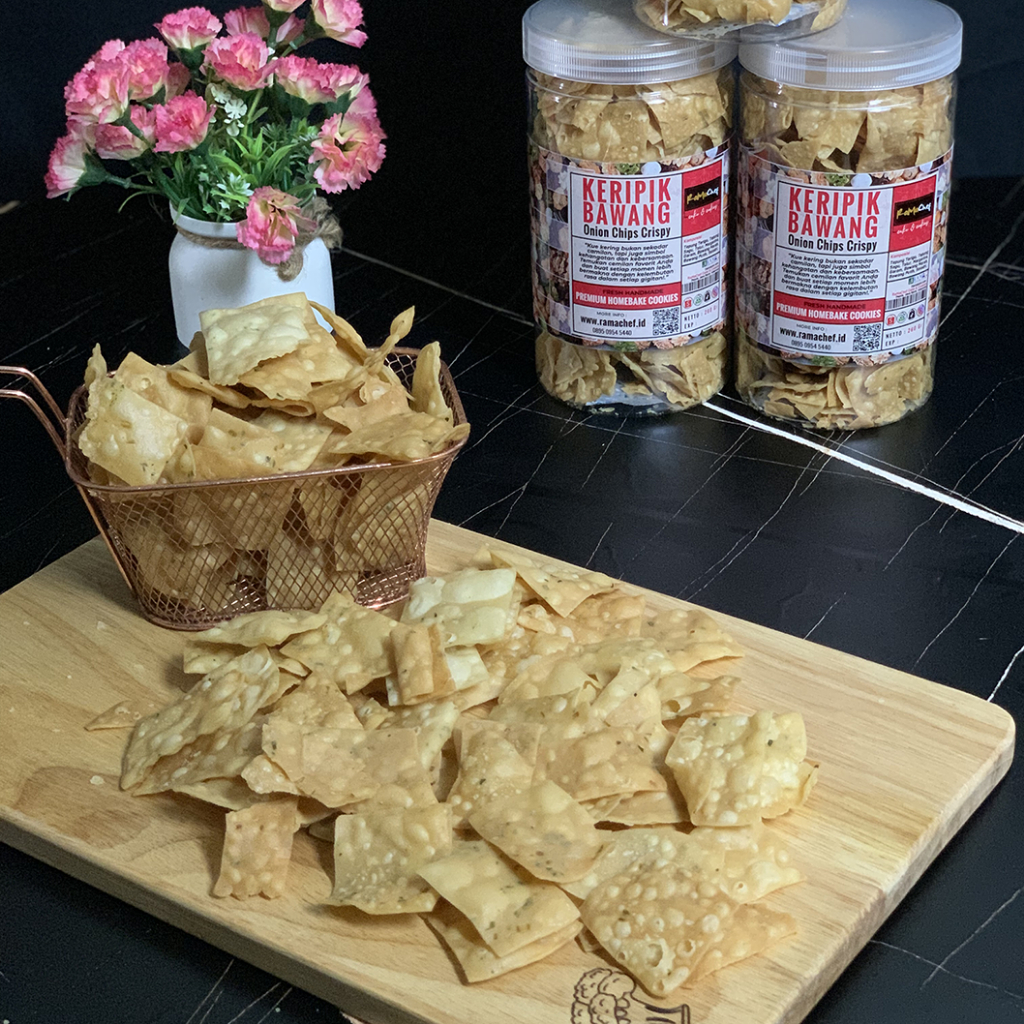 Keripik Bawang Pangsit Cemilan Snack Renyah Gurih Krispi Spesial Homemade by RaMaChef