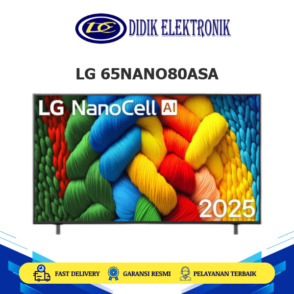 LG 65NANO80ASA Smart TV 65 Inch UHD 4K NanoCell AI 65NANO80ASA O80ASA New Prouct 2025