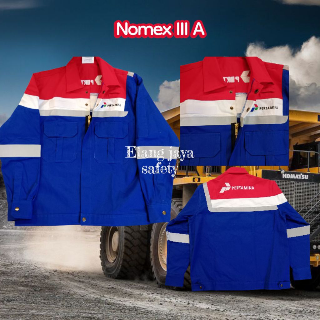 Seragam Atasan PERTAMINA NOMEX / BAJU KERJA NOMEX MURAH