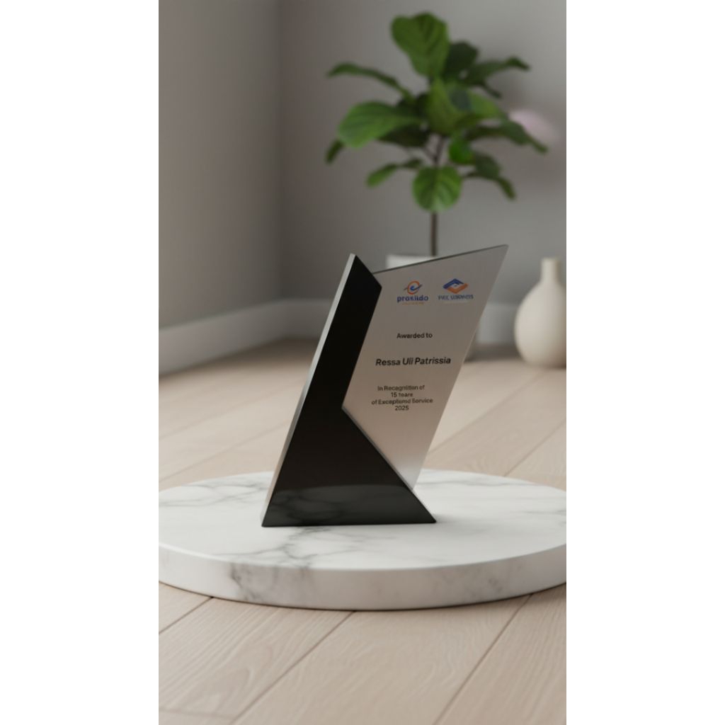 Plakat fiber plat stenles etching