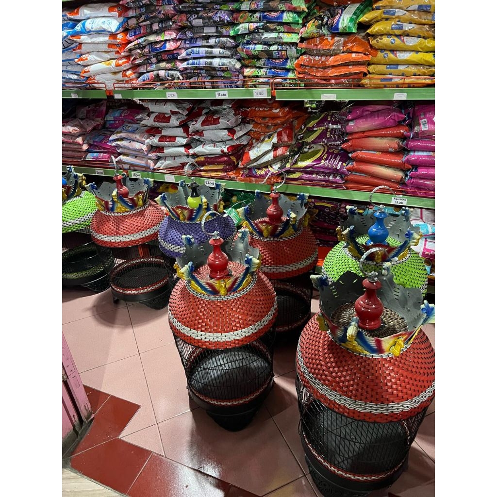 Sangkar burung perkutut besi rajut