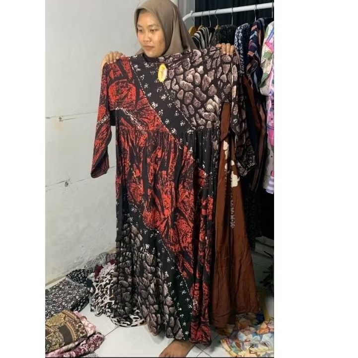 Daster Gamis Lengan Panjang Rayon Twill Premium