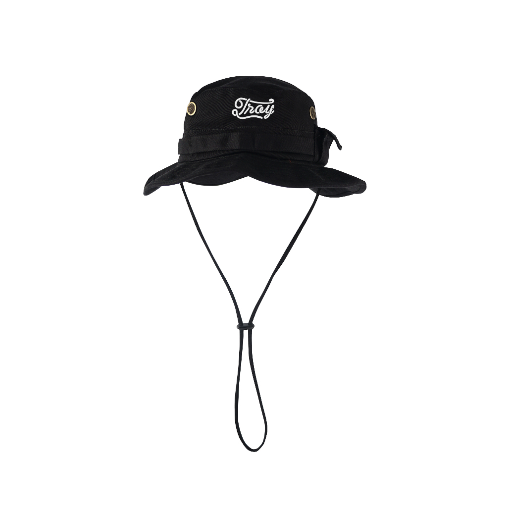 Troy Company Jungle Hat Boonie Hat Savanna - Topi Hitam Outdoor JHD 3389
