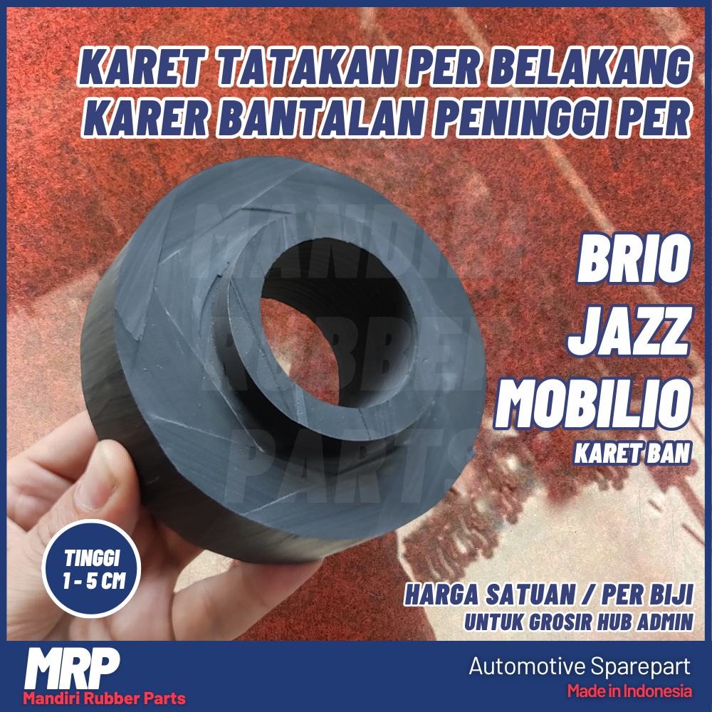 Karet Tatakan Per Spiral Belakang Jazz Brio Mobilio / Tatakan Peninggi Per Keong Belakang Jazz Brio 