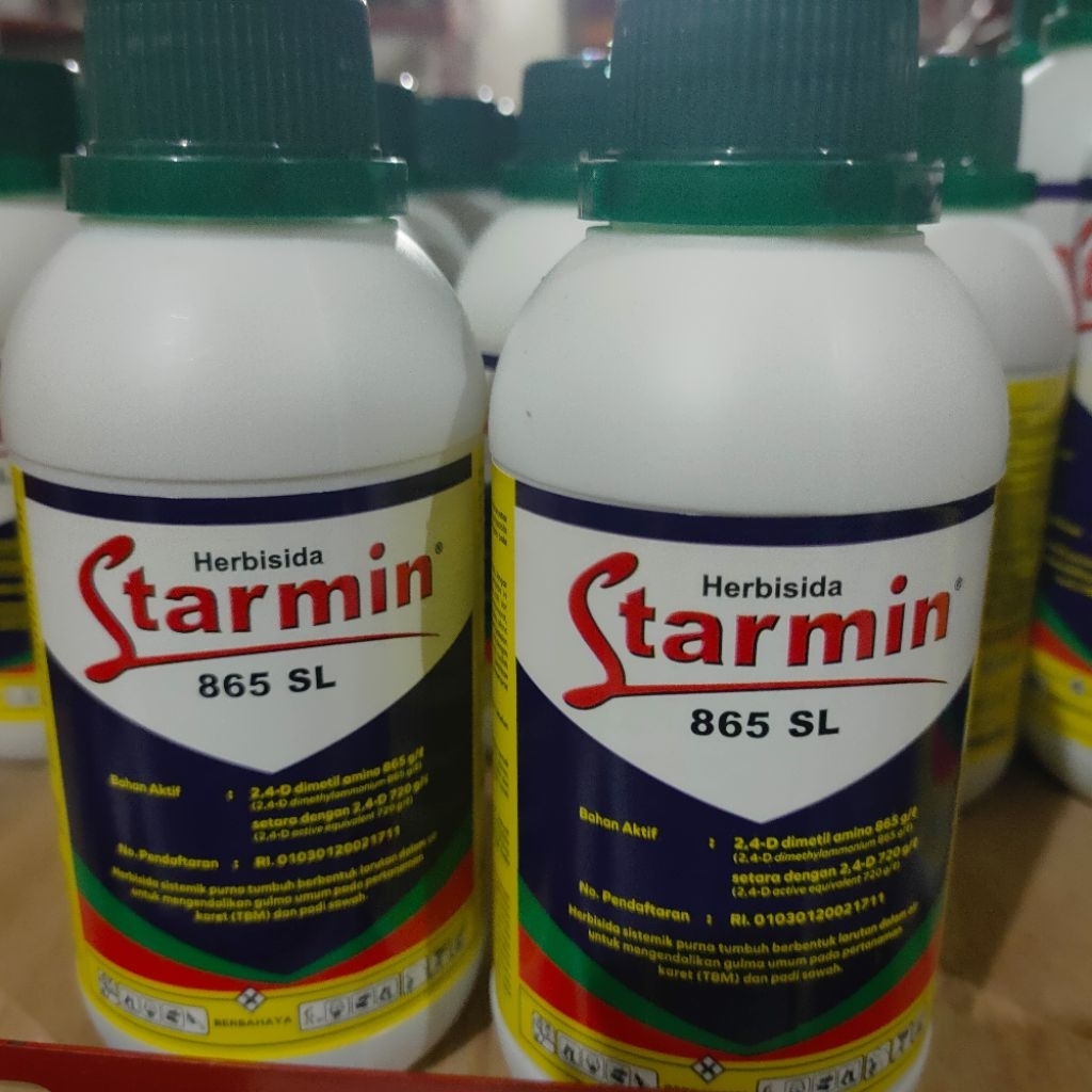 Herbisida STARMIN 865sl  cairan racun rumput tanaman padi sawah sistemik dan selektif