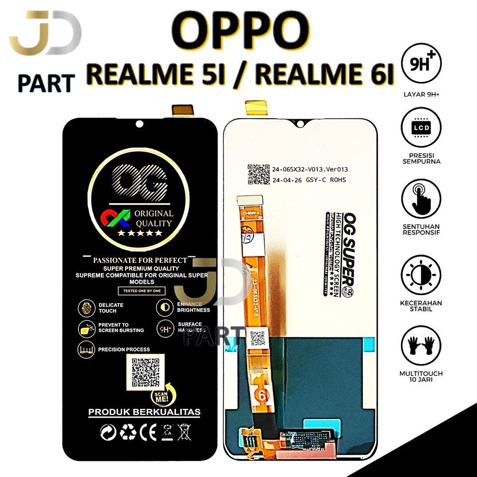 LCD TOUCHSCREEN OPPO REALME 5I / REALME 6I COMPLETE ORIGINAL 100% FULLSET