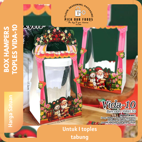 Box Hampers Natal | Box Hampers Toples Natal | Box Toples Kue Natal | Box Hampers Christmas