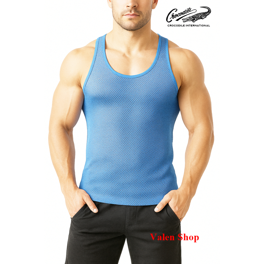Crocodile 800/803 Sportswear Singlet Pria Jala/Singlet Jaring