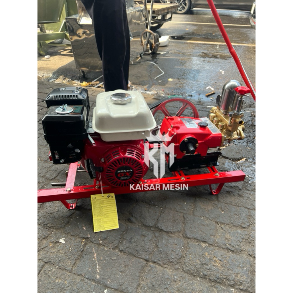 MESIN DOORSMEER STEAM CUCI MOTOR MOBIL BENSIN HONDA GX200 6.5HP JL KOMPLIT POMPA SPRAYER WHALEBEST W