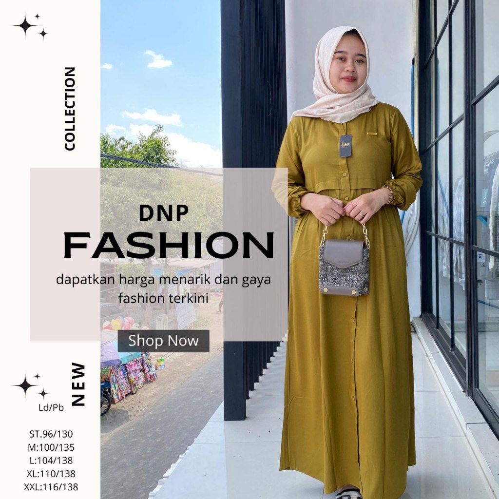 DRESS DNP POLOS, GAMIS DNP, GAMIS POLOS, DRESS DNP