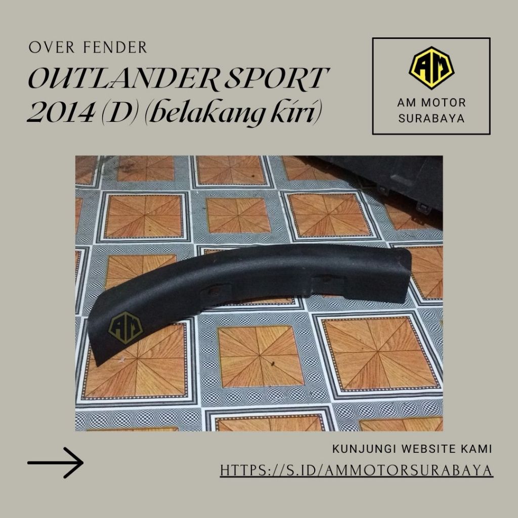 Over Fender OUTLANDER SPORT 2014 (D) (belakang kiri)