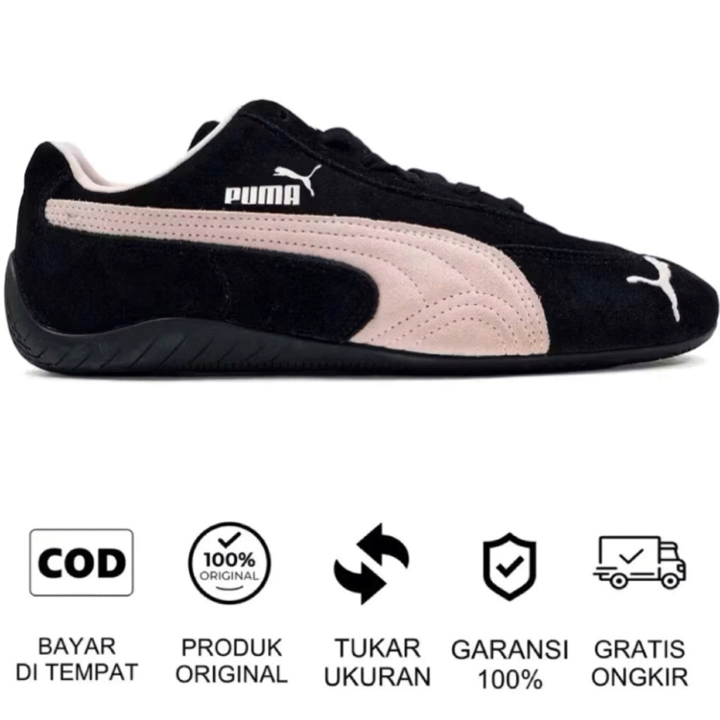 PUMA SPEEDCAT OG BLACK PINK SUEDE ORIGINAL SHOES
