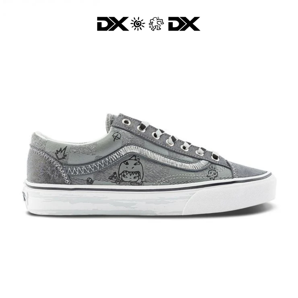 Vans Old Skool Style 36 Hirono Grey Black Denim